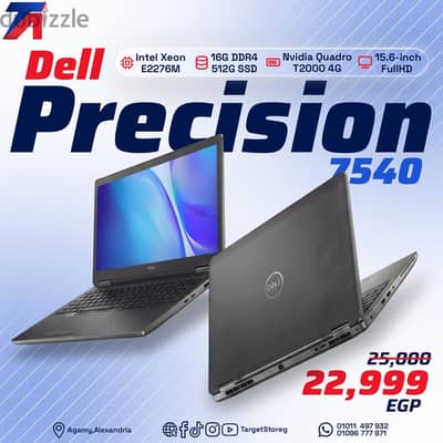 Dell Precision 7540 l  Xeon E2276M-Ram 16G lNvidia Quadro T2000 4GB