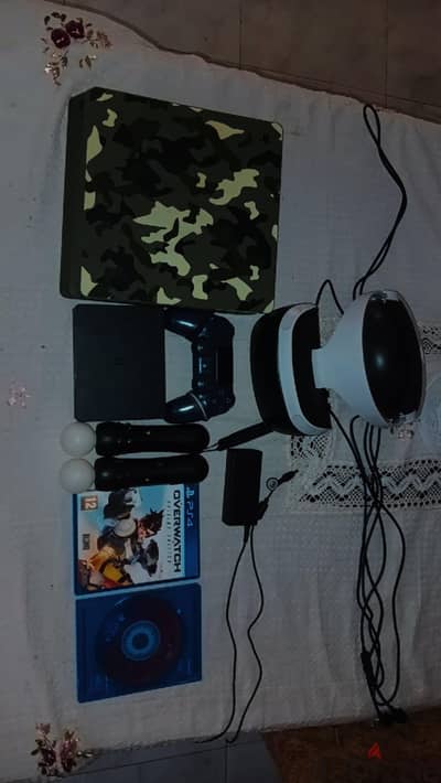 ps4 slim 1 terabyte with vr headset low used