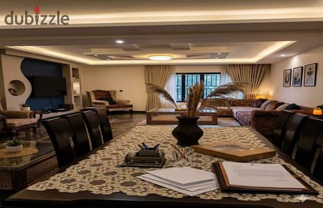 شقة 230 متر اول بلكونة فوق الميزان الترا سوبر لوكس باللبينى هرم اولاد رجب