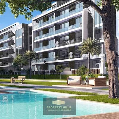 Your apartment is ready for immediate delivery with a lagoon view at the Patio Oro Golden Square Compound in the Fifth Settlement