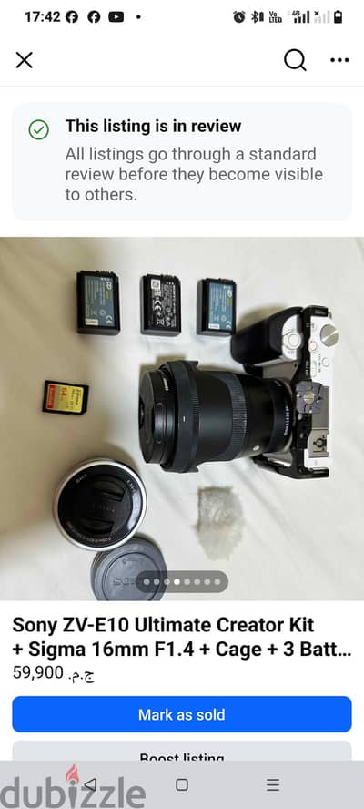 Sony ZV-E10 camera Ultimate Creator Kit + Sigma 16mm F1.4 + cage+ bat