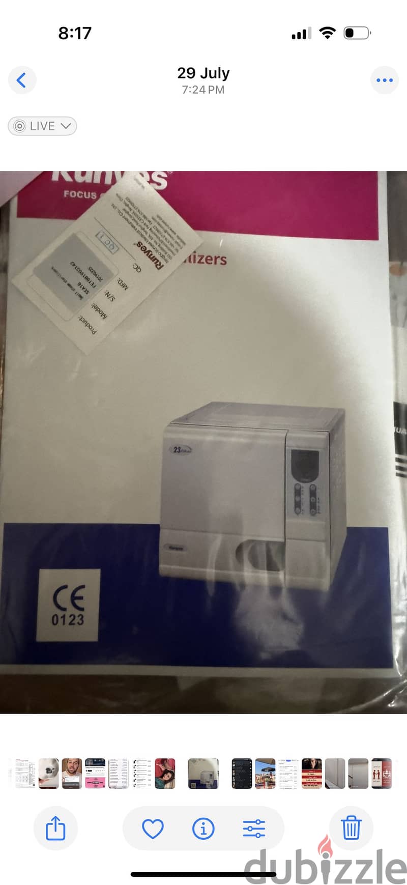 RUNYES Autoclave – Class B | 18 Litre 6