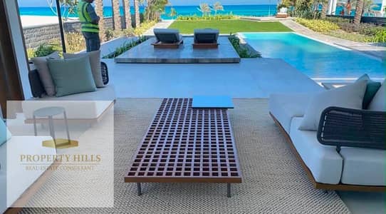 The lowest price in the market for a completely finished private villa with a sea view in the most upscale and highest community with the lowest down payment and installment over the longest years in the coast.