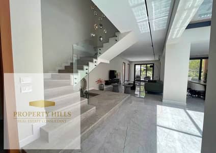 A fully finished villa with immediate delivery for sale in the First Settlement directly opposite Kempinski Hotel New Cairo.
