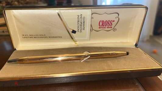 Cross Gold plates - vintage 1970s - 14k