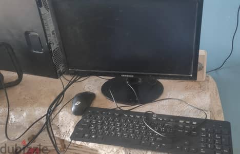 جهاز كمبيوتر كامل كيسة HP EliteDesk 705 G2 SFF+ شاشة Samsung 19 بوصة