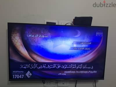 شاشه سامسونج ال اى دى ٤٣بوصه +ريسيفرOSN+حامل