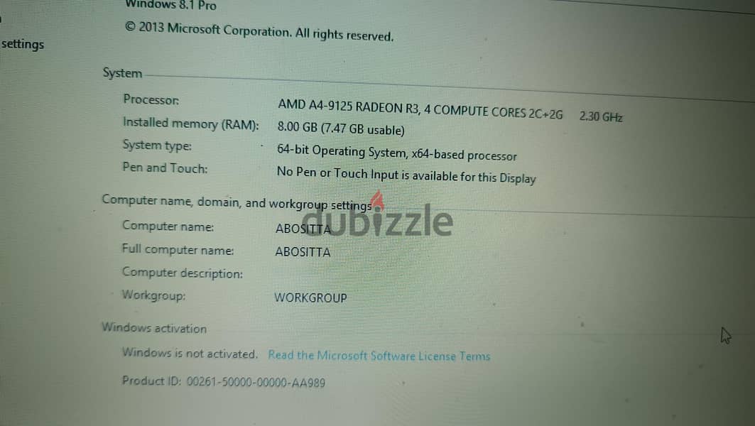 laptop HP 1