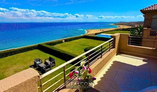 For sale: First row beachfront chalet (fully finished) in Telal Ain Sokhna, next to Porto Sokhna and Al Galala City