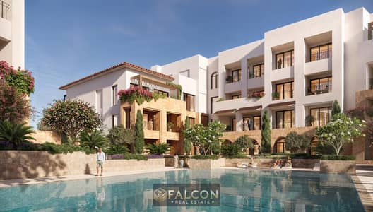For sale: a beachfront chalet, fully finished with air conditioning and a kitchen, located in Abu Dhabi, Ras Al Hekma, near Sidi Heneish and the new F