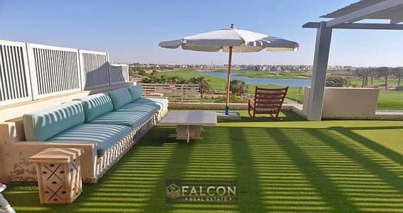 شاليه ( تشطيب كامل بالتكيفات و المطبخ ) للبيع من بالم هيلز ياسين منصور فـ اميز قطعة ارض بـ راس الحكمة فى هاسيندا راس الحكمة - الساحل الشمالي