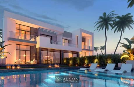 For sale: Fully finished corner villa (169m² + 240m² garden) by Al Ahly Sabbour in Gaia Ras El Hekma - North Coast, with installments over 8 years.