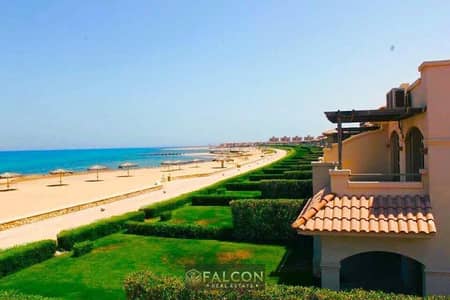 Two-room chalet for sale ((immediate delivery + fully finished)) with a panoramic view of the sea in Malibu, Ain Sokhna, in the windmill area