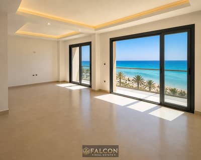 Ready To Move Sea View + Luxury Finishing Chalet 90m Totaly Bahry For Sale In Marcilia Beach North Coast Ras ElHekma Next To Hacienda