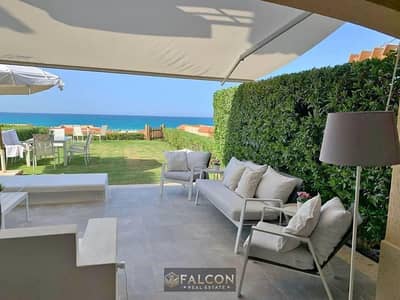 جاهز للمعاينة Sea View  مفتوح  من على مصطبة شاليه 150م تشطيب VIP للبيع في لافيستا الساحل راس الحكمة دقائق من العلمين ومراسي  La Vista North Coast