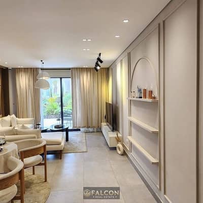 Immediate occupancy of a fully finished 170m² apartment on the Suez Road, next to Taj City and Gardenia City Compound