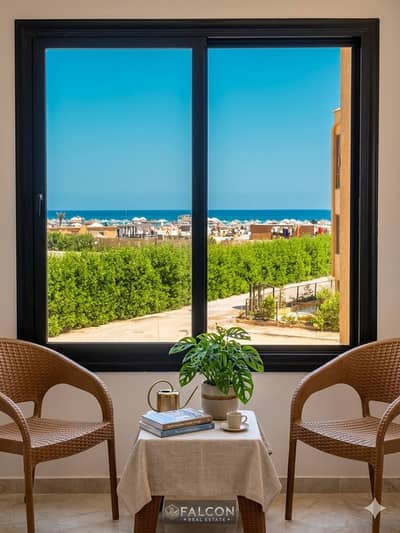 Finished chalet for sale (60m²) on a 34m terrace overlooking the entire sea - in the North Coast - minutes from Caesar Sodic and La Vista