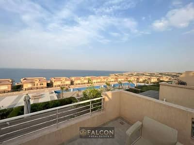 Chalet for sale, 56 sq m - fully finished in Telal El Sokhna (corner, on the sea) at a very special price - minutes from Monte Galala, Porto Sokhna