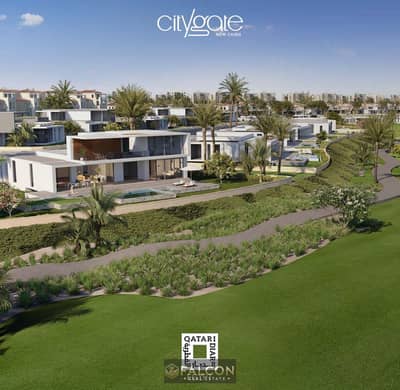One-story villa, ready for immediate occupancy, with a down payment of 18 million, near the American University in City Gate, Fifth Settlement.