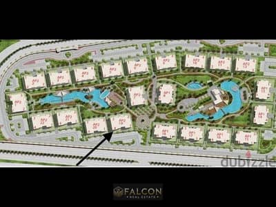 Two-bedroom chalet for sale on the lake with a down payment of 800,000 in Marina 8, North Coast