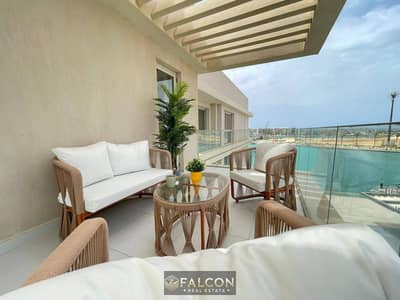 First row chalet on Crystal Lagoon fully finished + ACs + kitchen installments in heart of Ras El Hekma next Silver Sands mins to hacienda north coast