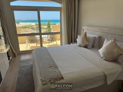 شاليه Double View بتشطيب كامل USL للبيع تقسيط بجوار فوكا باي و هاسيندا  راس الحكمة دقايق من  Silver Sands  الساحل الشمالي
