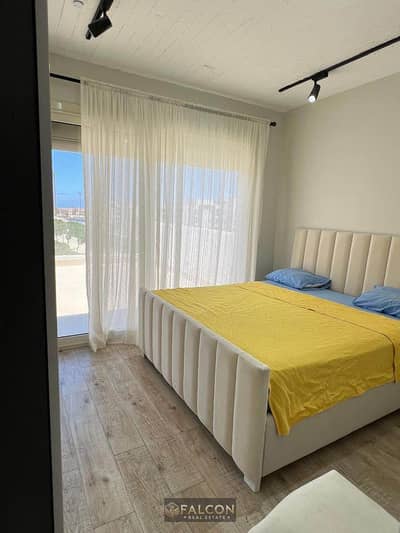 Double View Chalet fully finished with ACs and kitchen for sale on installments next to Hacienda West Ras El Hekma and mins to Marseilia North coast