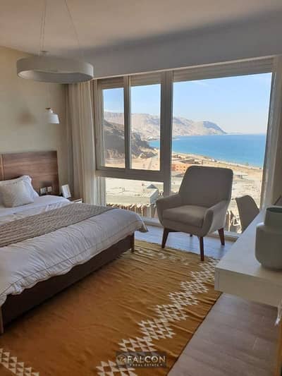 شاليه Double View  للبيع بتشطيب كامل تقسيط في اميز لوكيشن في العين السخنة بجوار بورتو السخنة و Movenpick Resort