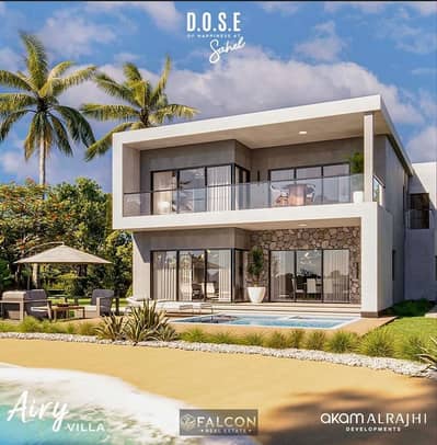 Townhouse with a garden for sale—priced like a chalet—featuring a sea view. Fully finished and equipped with air conditioning; a 30% discount on the t