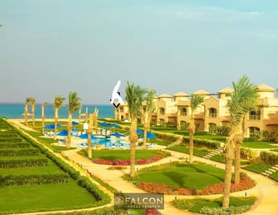 Fully finished chalet with a garden, ready for immediate delivery, located in the first row by the sea in the heart of Ain Sokhna, within the La Vista