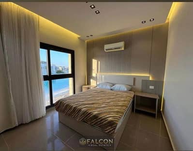 Chalet fully finished and furnished in sidi abdelrhman amwaj with acs full sea view and pool view