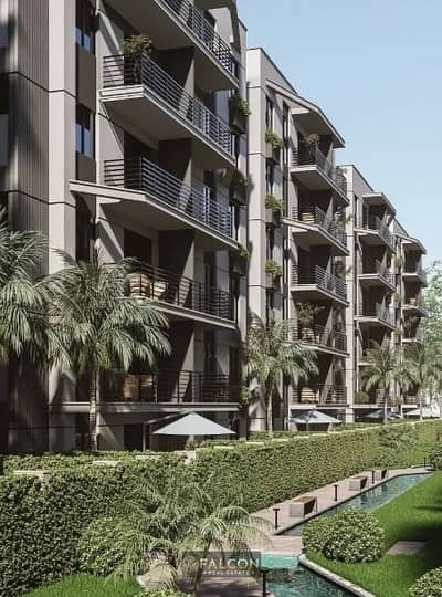 With monthly installment of 25k and installments over 10 years, apartment for sale prime location in the New Administrative Capital on the Green River