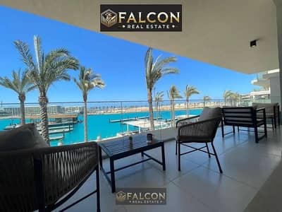 First row on the beach in Marina 5! In Solen, READY TO MOVE  furnished chalet (furniture + appliances) + garden, 85m² (The Island), , North Coast