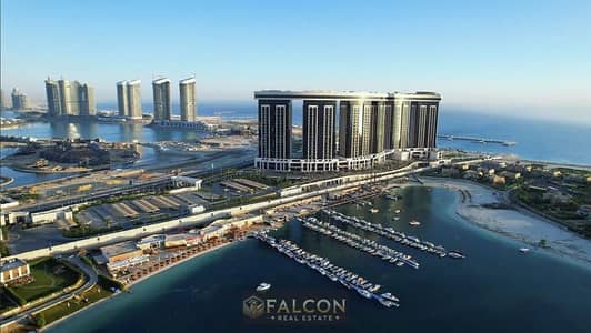 For sale: VIB chalet with a down payment of 860,000 in New Alamein, next to Alamein Towers in Marina 8, with installments over 12 years.