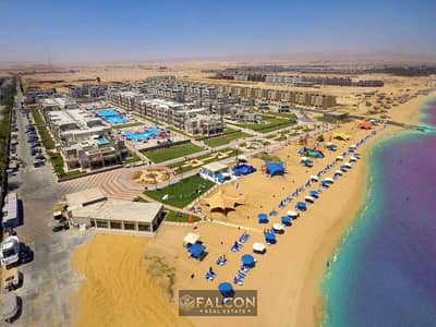 With a big discount on cash!! Chalet (( READY TO MOVE NOW )) finished with air conditioners on the sea in Aroma Ain Sokhna