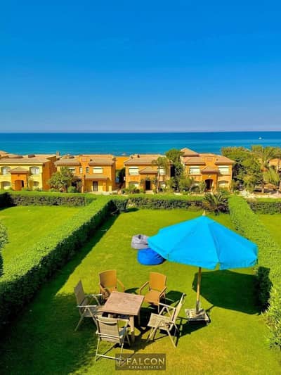 Fully finished chalet with a sea view in Telal Ain Sokhna, directly on the Zaafarana Road, next to Porto Sokhna and La Vista.