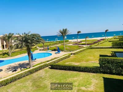 Double view chalet directly on the sea fully finished for sale with installments for 8 years without interest in Telal Ain Sokhna