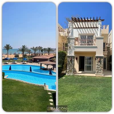 Chalet with garden on the sea, in front of the windmills and next to Mountain View Sokhna, with a 32% discount. Fully finished.