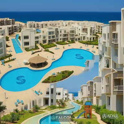 متشطب و تسليم فوري  صف أول ع البحر في راس الحكمة يود الأهلي صبور بجوار سولت youd North coast