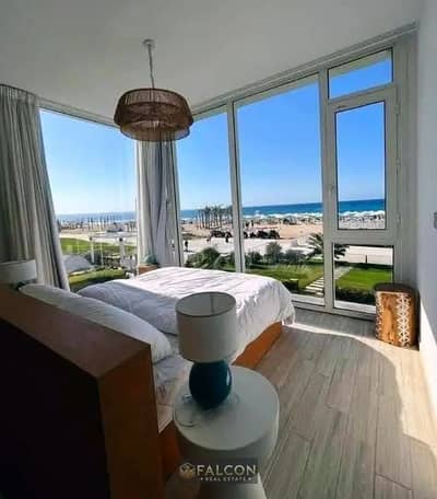 Ultra-lux chalet with panoramic sea & lagoon views in Koun North Coast, near La Vista & Emirati Modon in Ras El Hekma.