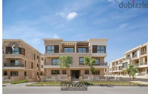 For sale with a special cash discount apartment with full facing north on Suez Road directly with installments in Taj City New Cairo