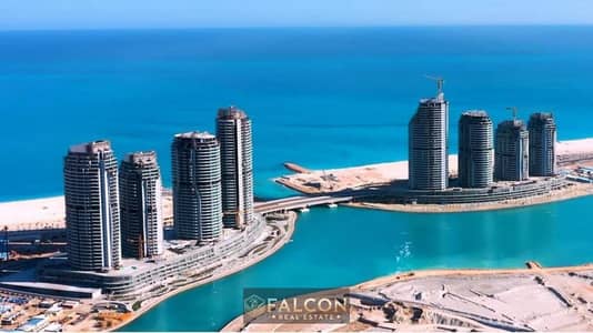 استلم فوري   شقة بحري الطريق كاملة التشطيب جاهزة للمعاينة للبيع بالتقسيط الحي اللاتيني الساحل الشمالي مدينة العلمين الجديدة North Coast Latin