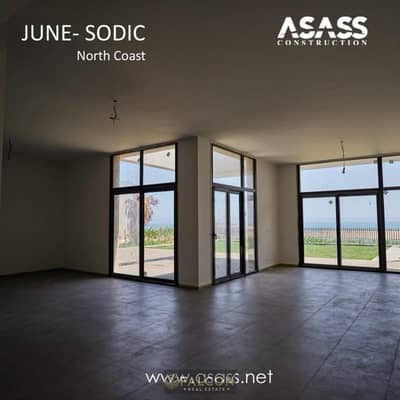 Chalet With a Panoramic View, Fully Finished, For Sale With Installments For 6 Years In June Sodic, Ras El Hekma, North Coast