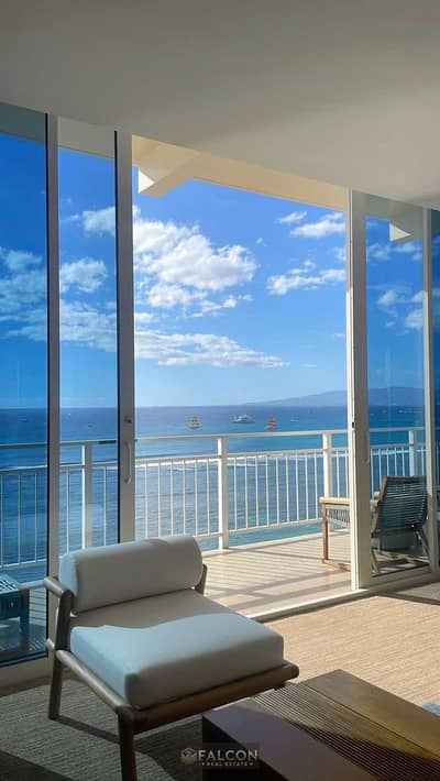 For sale: Fully finished chalet with a down payment of 990,000+ with a 35% cash discount + installments up to 9 years in Cali Coast, North Coast