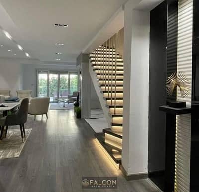Luxury VIP palace-style villa, ready for immediate handover, located opposite Cairo Airport in Taj City.