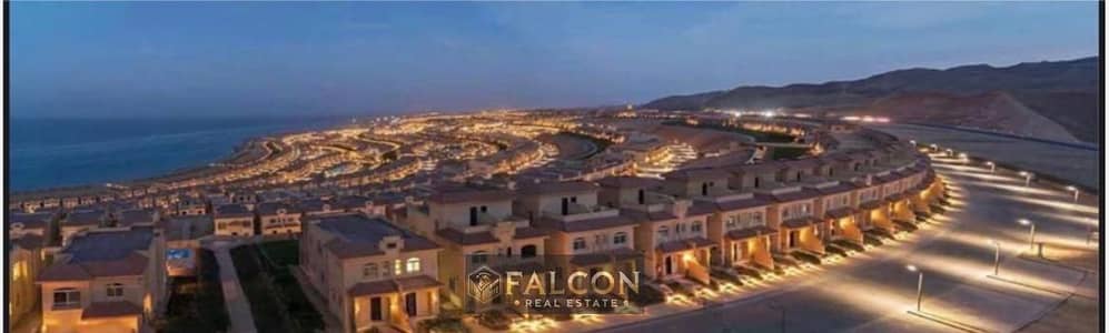 فقط بمقدم 280K امتلك شاليه فندقي متشطب بالكامل دايركت علي البحر في تلال السخنه - Telal Sokhna  بالتقسيط لحد 12 سنه