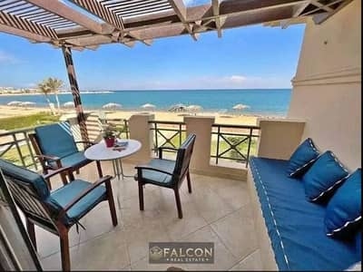 At a special price, a fully furnished chalet with a double sea and garden view in La Vista Ain Sokhna | Ain Sokhna, directly on the Zaafarana Road nex