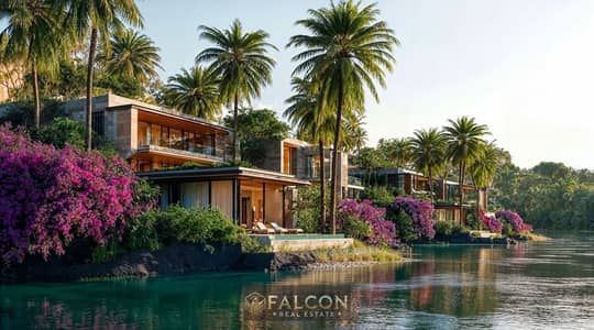 WIth 30% Discont Own a Fully Finished Corner Townhouse with Dual Nile Views Front & Back  in Jirian Island New Zayed