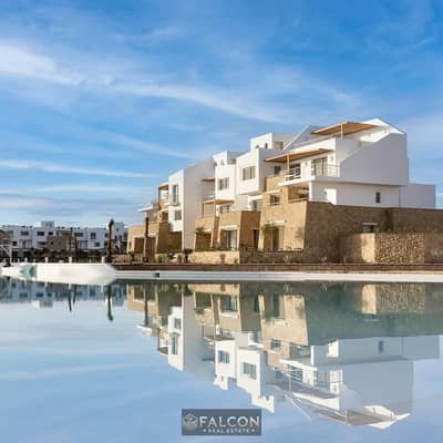 get now Fully Finished Lagoon View Chalet with Private Terrace in Swan Lake El Gouna | Hassan Allam | Near Ancient Sands & Fanadir Marina