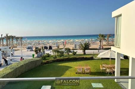 صف اول ع البحر استلام قريب تشطيب High end و فيو صف اول بحر Waterway north coast بجوار مطار العلمين الدولى